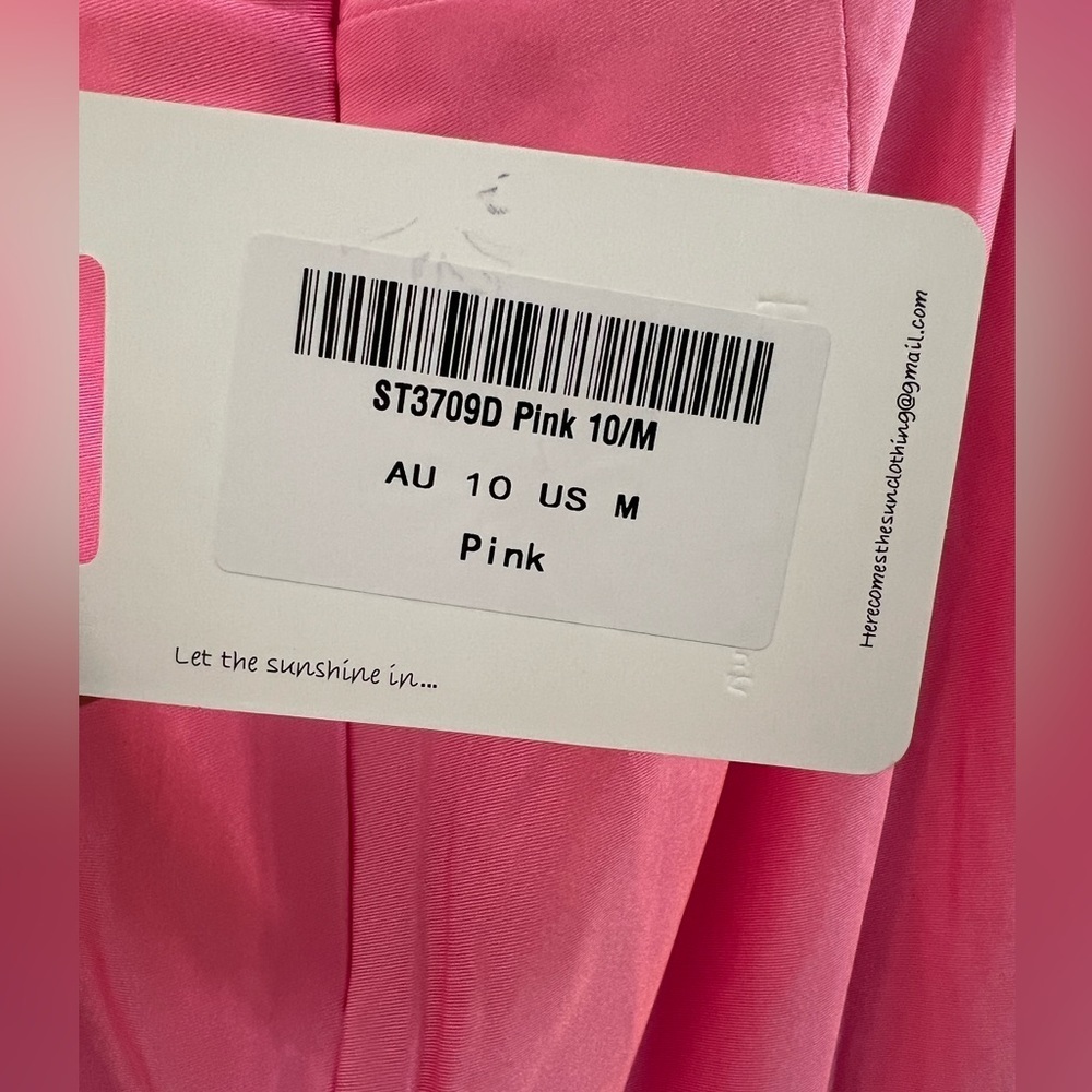 Here comes the sun LET'S DANCE MIDI DRESS PINK size M - Picture 9 of 9